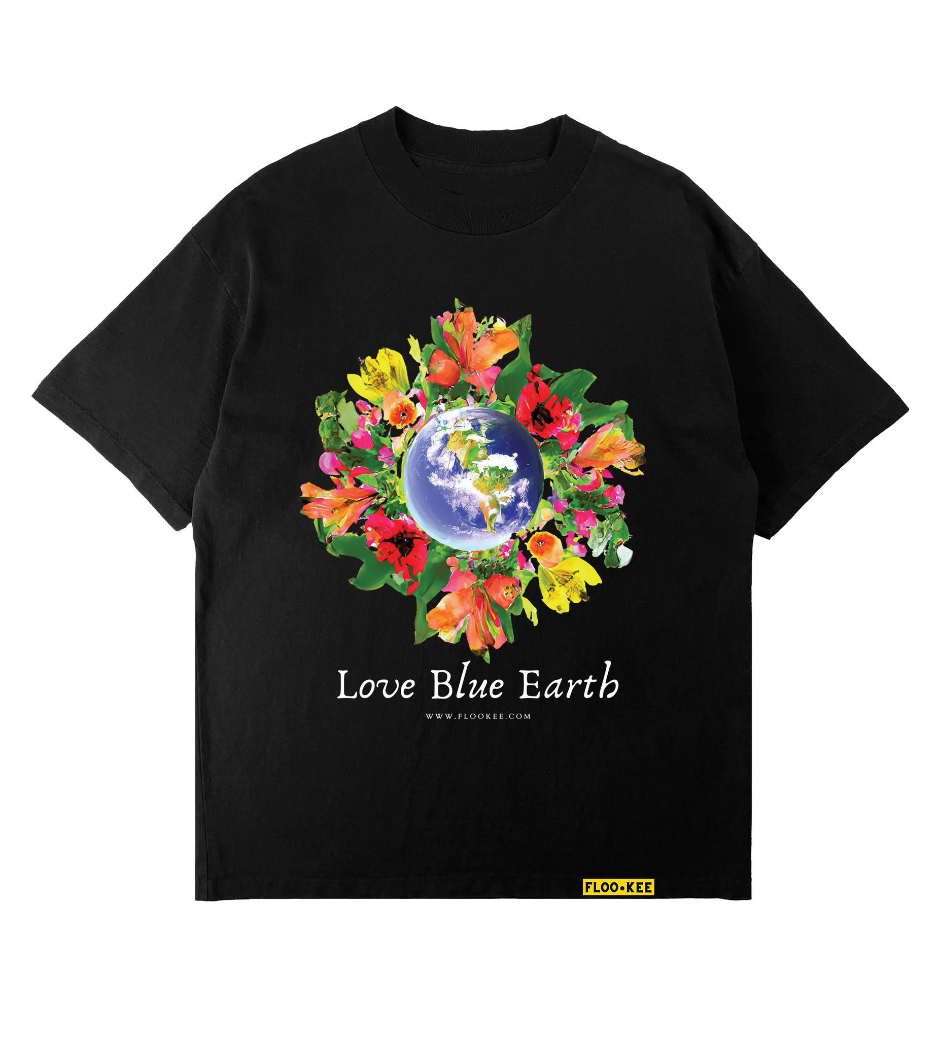 THE BLUE EARTH T-SHIRT - BLACK *FREE SHIPPING*