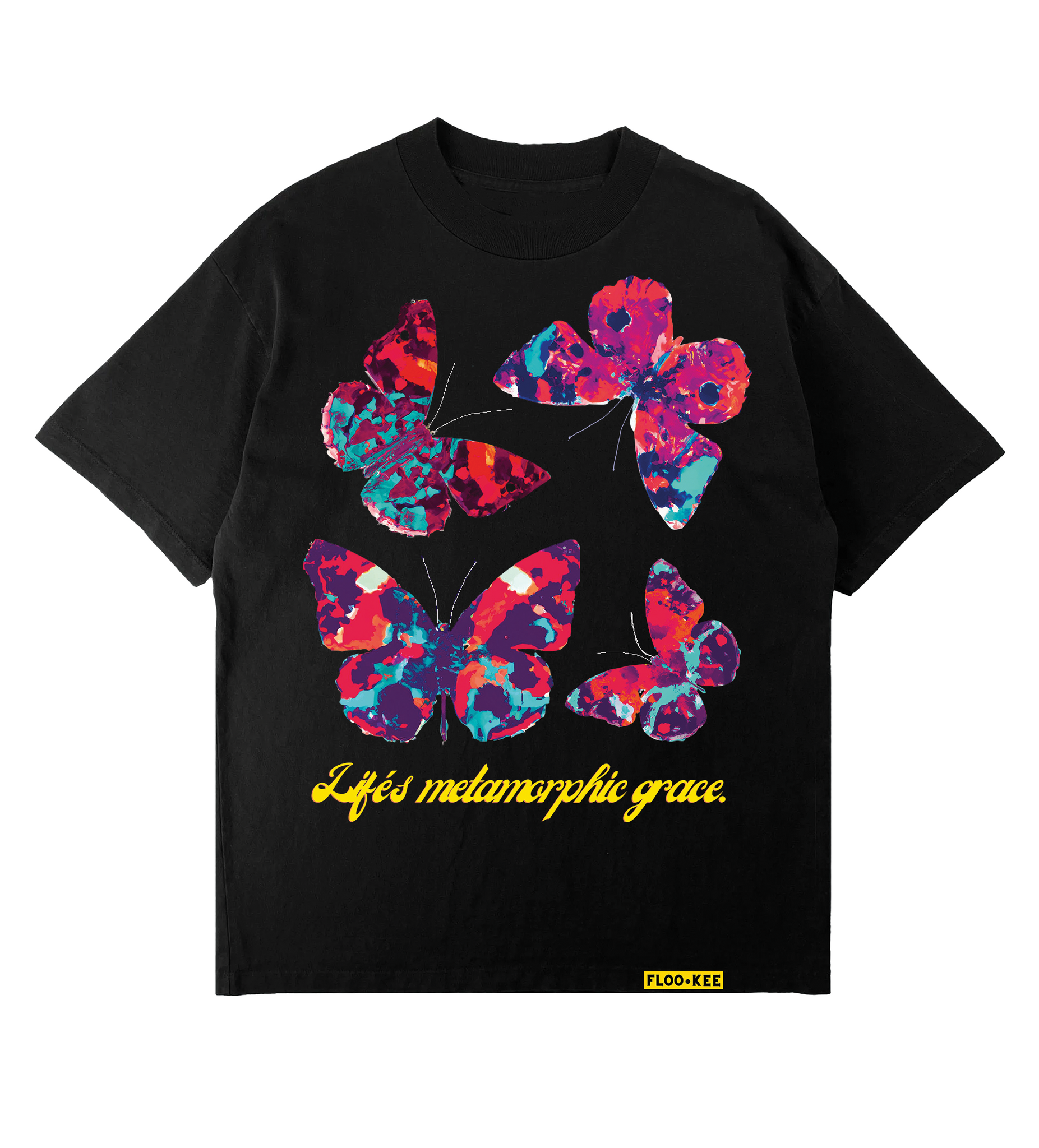 THE BUTTERFLY T-SHIRT - BLACK *FREE SHIPPING*