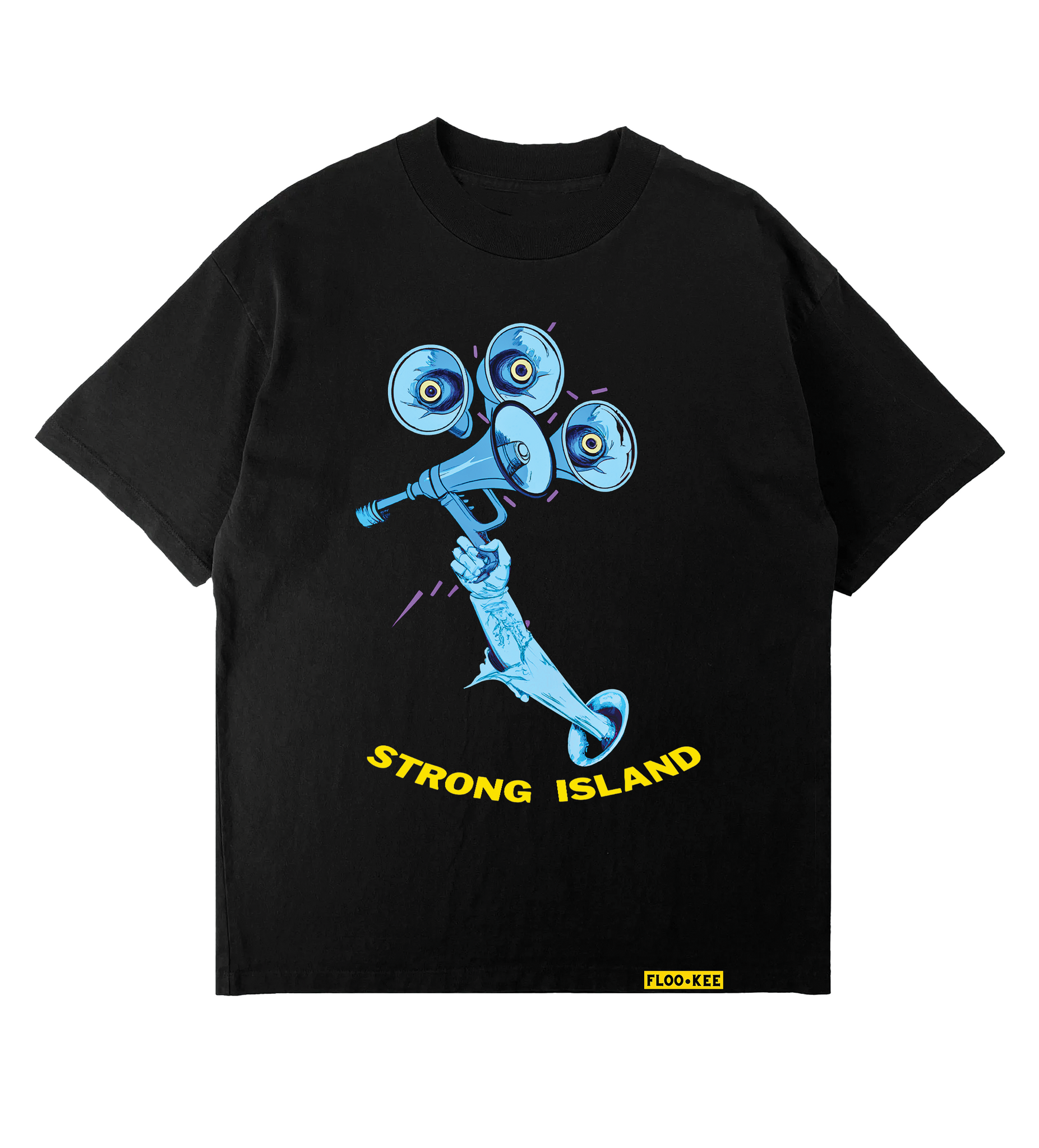 THE STRONG ISLAND T-SHIRT - BLACK *FREE SHIPPING*