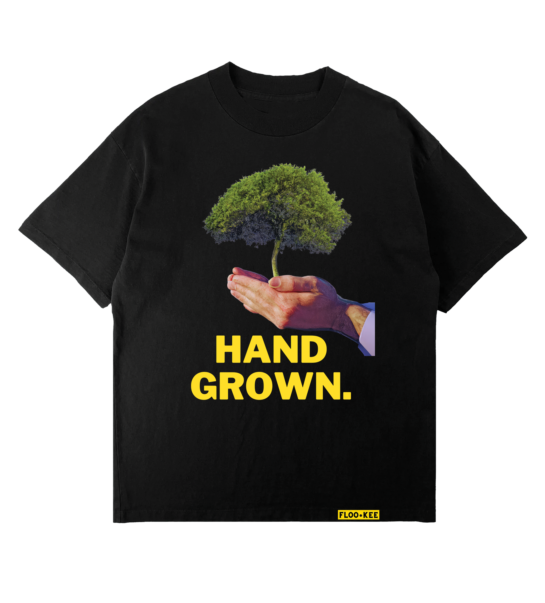 THE HAND GROWN T-SHIRT - BLACK *FREE SHIPPING*