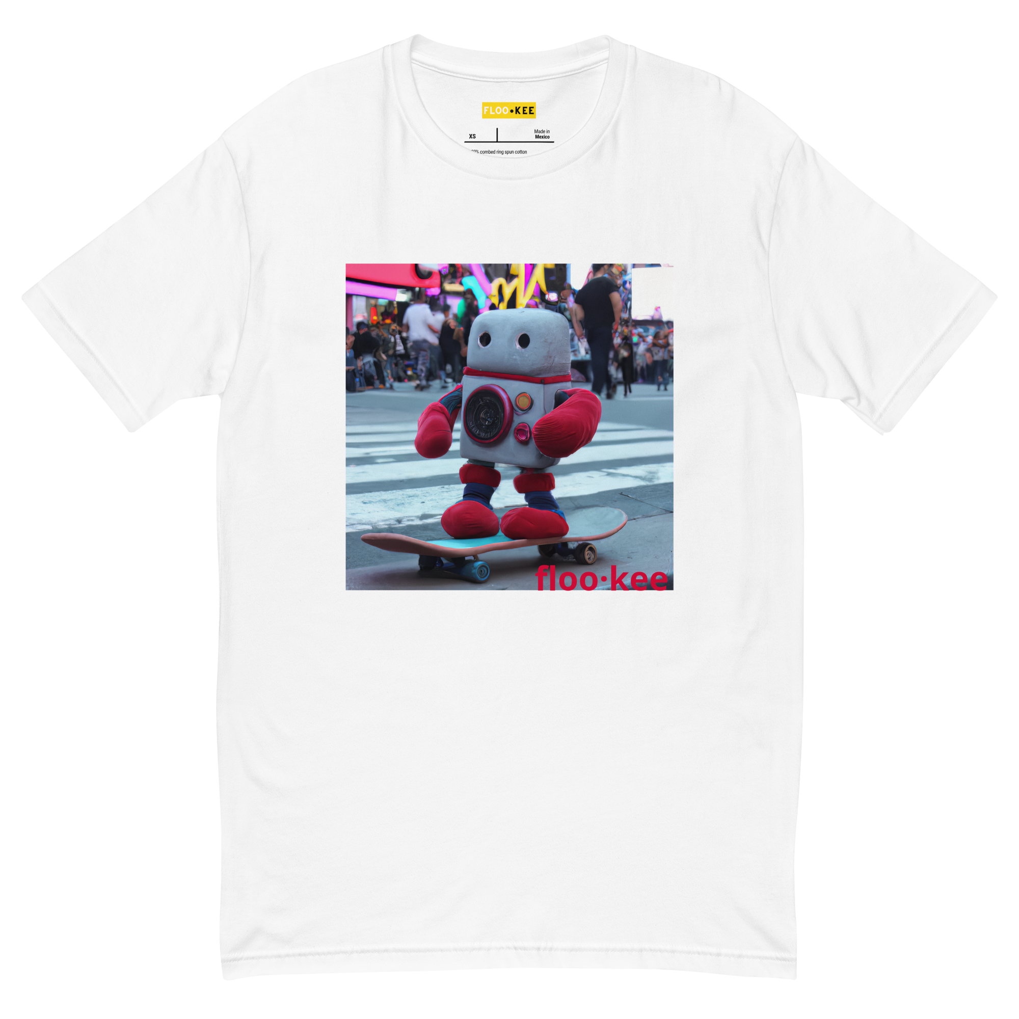 THE ROBOT PLUSH SKATER - WHITE